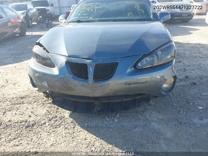 2007 PONTIAC GRAND PRIX VIN 2G2WR554471227722 — фото 6