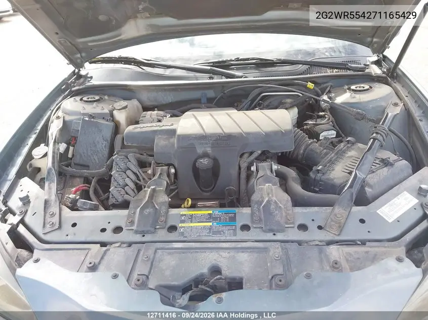 2007 PONTIAC GRAND PRIX VIN 2G2WR554271165429 — фото 10