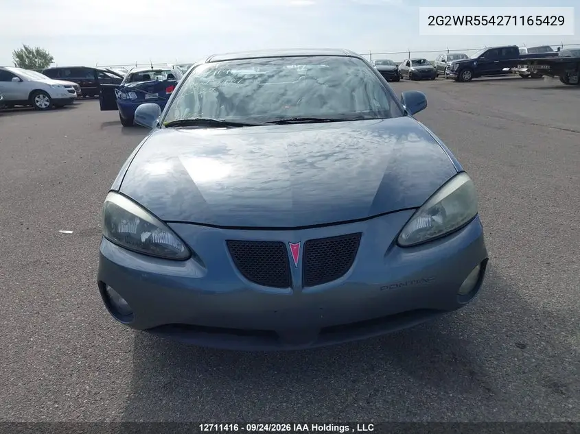 2007 PONTIAC GRAND PRIX VIN 2G2WR554271165429 — фото 12