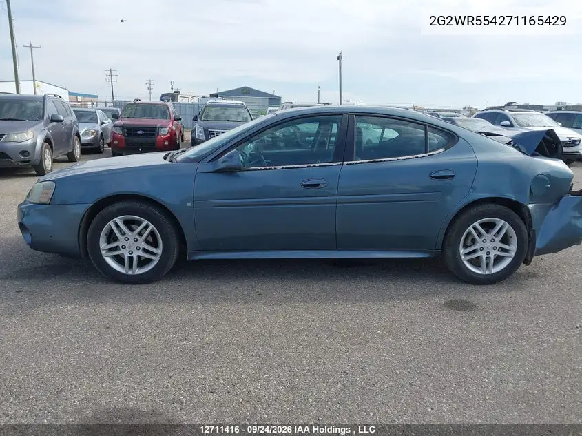 2007 PONTIAC GRAND PRIX VIN 2G2WR554271165429 — фото 14