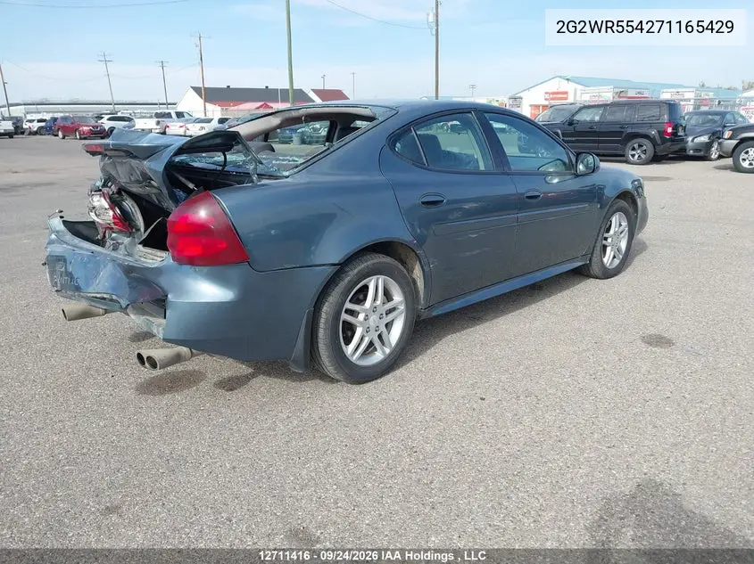 2007 PONTIAC GRAND PRIX VIN 2G2WR554271165429 — фото 4