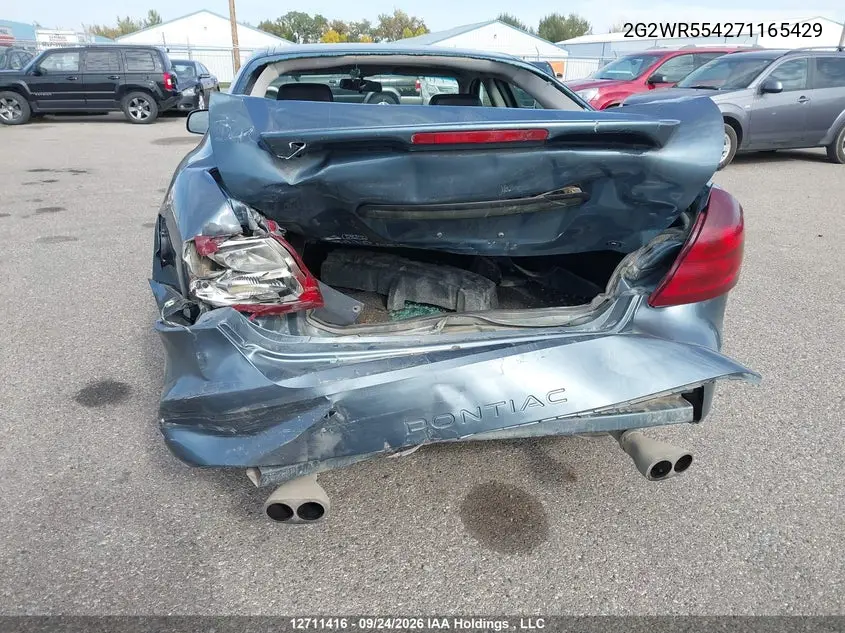 2007 PONTIAC GRAND PRIX VIN 2G2WR554271165429 — фото 6