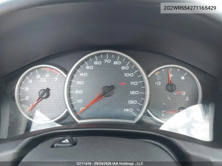 2007 PONTIAC GRAND PRIX VIN 2G2WR554271165429 — фото 7