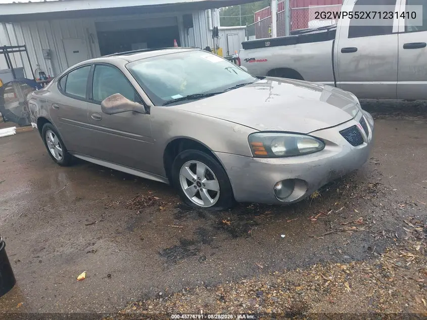 PONTIAC GRAND PRIX 2007, VIN 2G2WP552X71231410