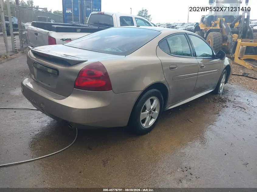 2007 PONTIAC GRAND PRIX VIN 2G2WP552X71231410 — фото 4