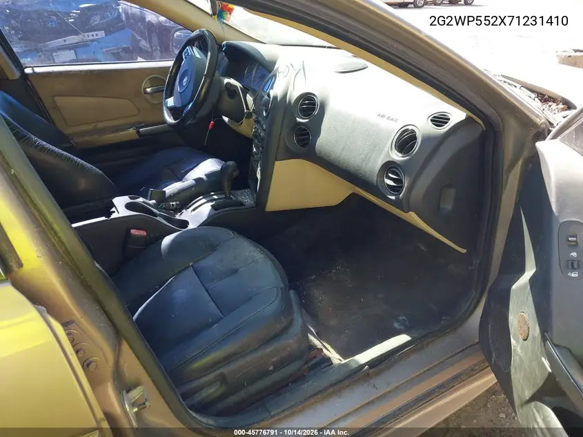 2007 PONTIAC GRAND PRIX VIN 2G2WP552X71231410 — фото 5