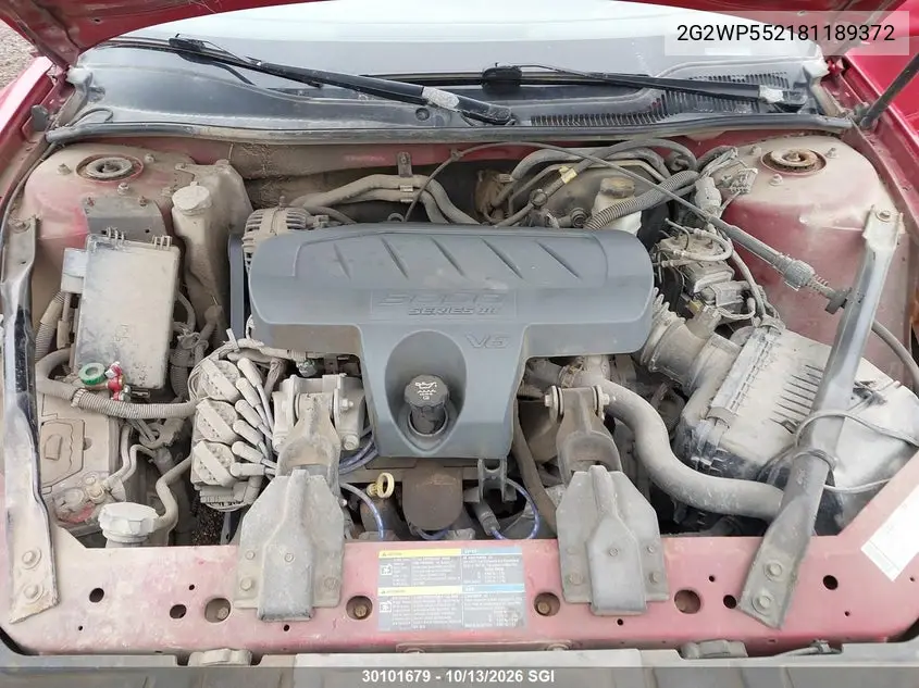 2008 PONTIAC GRAND PRIX VIN 2G2WP552181189372 — фото 10