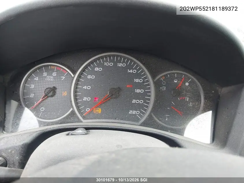 2008 PONTIAC GRAND PRIX VIN 2G2WP552181189372 — фото 7