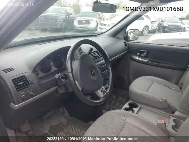 2009 PONTIAC MONTANA VIN 1GMDV331X9D101668 — фото 5