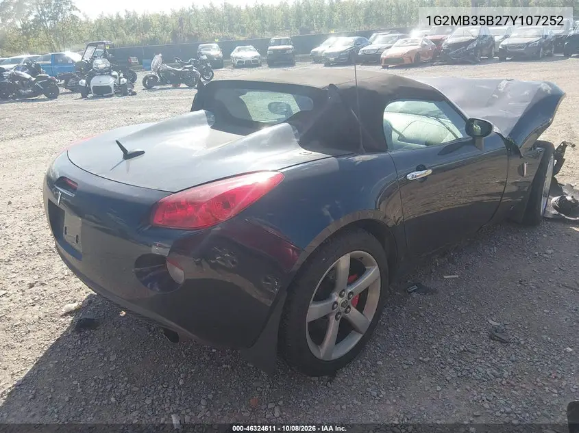 2007 PONTIAC SOLSTICE VIN 1G2MB35B27Y107252 — фото 4
