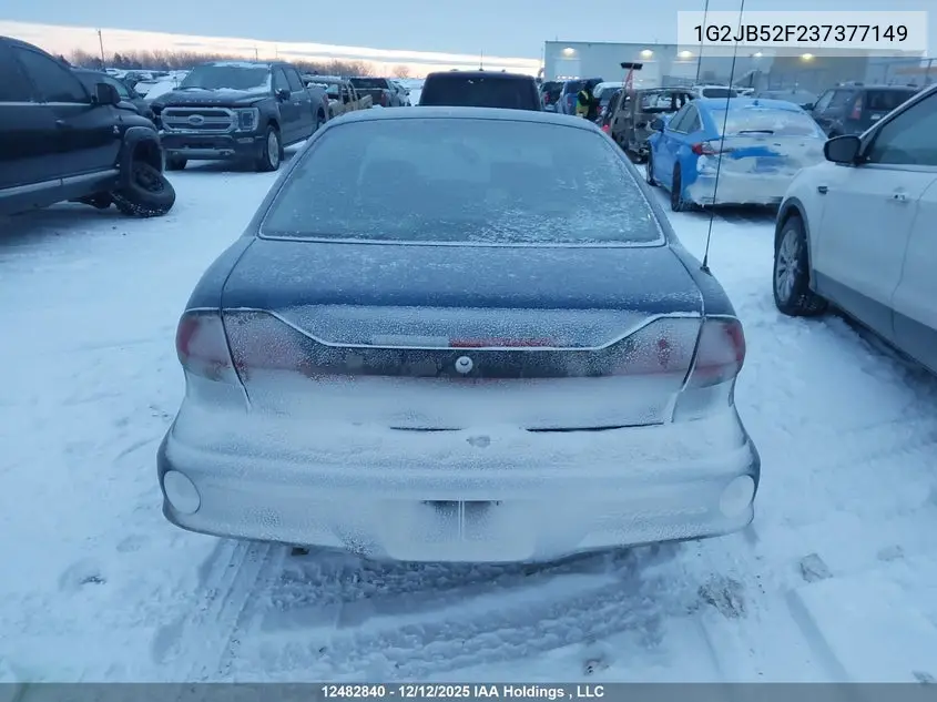 2003 PONTIAC SUNFIRE VIN 1G2JB52F237377149 — фото 16