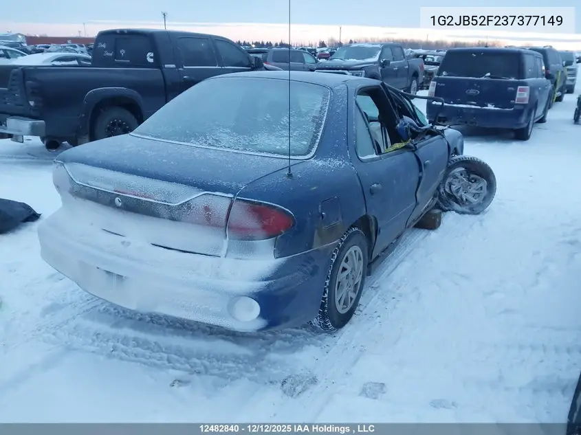 2003 PONTIAC SUNFIRE VIN 1G2JB52F237377149 — фото 4
