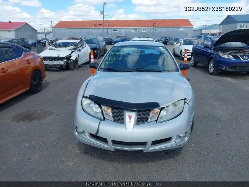 2003 PONTIAC SUNFIRE VIN 3G2JB52FX3S180229 — фото 11