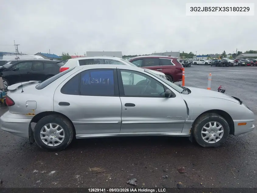 2003 PONTIAC SUNFIRE VIN 3G2JB52FX3S180229 — фото 14