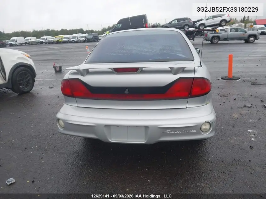 2003 PONTIAC SUNFIRE VIN 3G2JB52FX3S180229 — фото 17