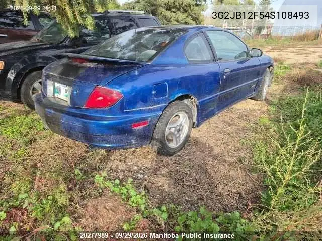 2004 PONTIAC SUNFIRE VIN 3G2JB12F54S108493 — фото 4