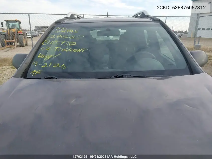 2007 PONTIAC TORRENT VIN 2CKDL63F876057312 — фото 17