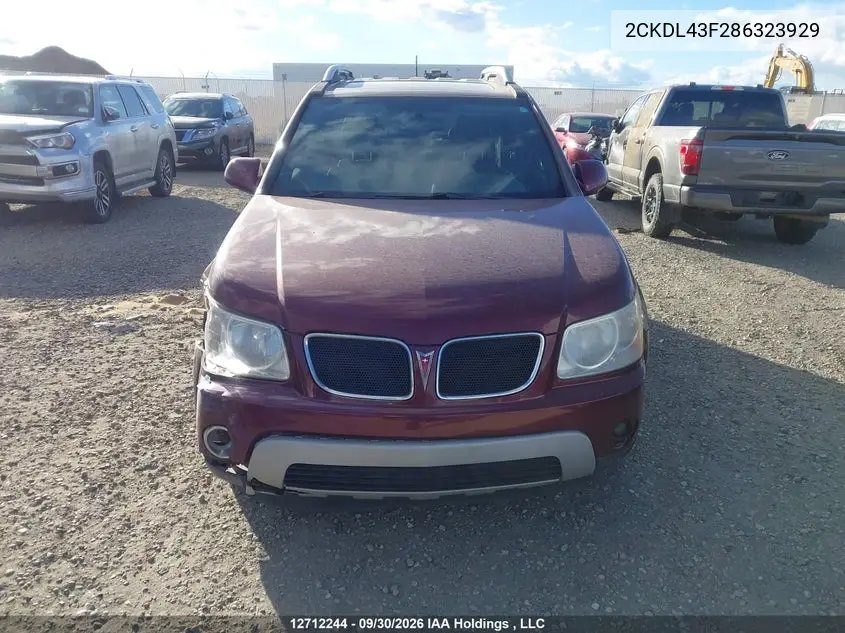 2008 PONTIAC TORRENT VIN 2CKDL43F286323929 — фото 13