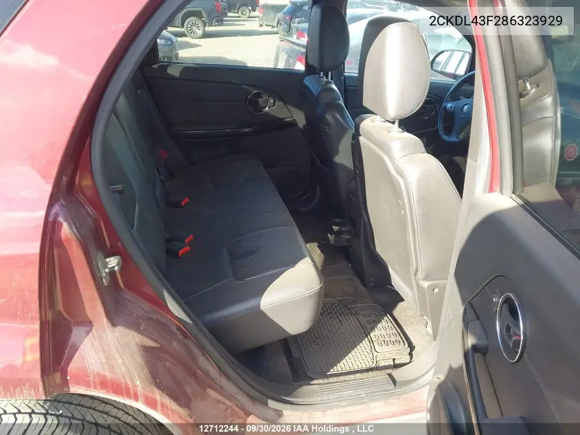 2008 PONTIAC TORRENT VIN 2CKDL43F286323929 — фото 8