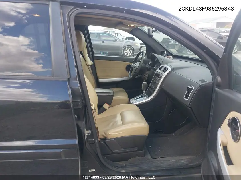 2008 PONTIAC TORRENT VIN 2CKDL43F986296843 — фото 5