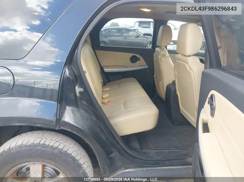 2008 PONTIAC TORRENT VIN 2CKDL43F986296843 — фото 8