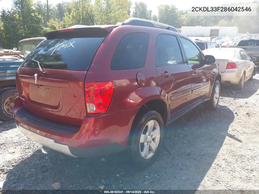 2008 PONTIAC TORRENT VIN 2CKDL33F286042546 — фото 4