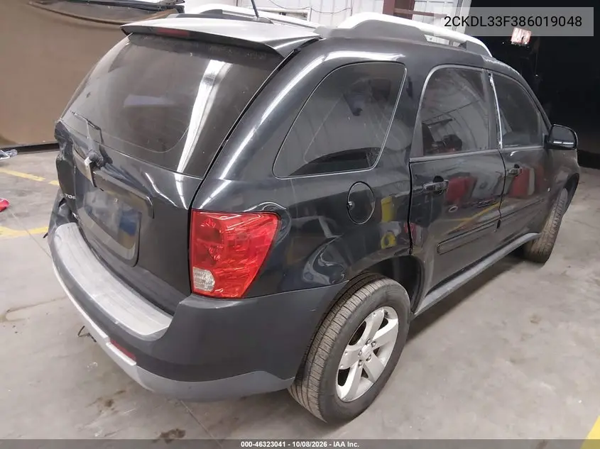 2008 PONTIAC TORRENT VIN 2CKDL33F386019048 — фото 4