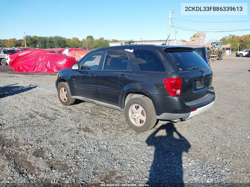 2008 PONTIAC TORRENT VIN 2CKDL33F886339613 — фото 3
