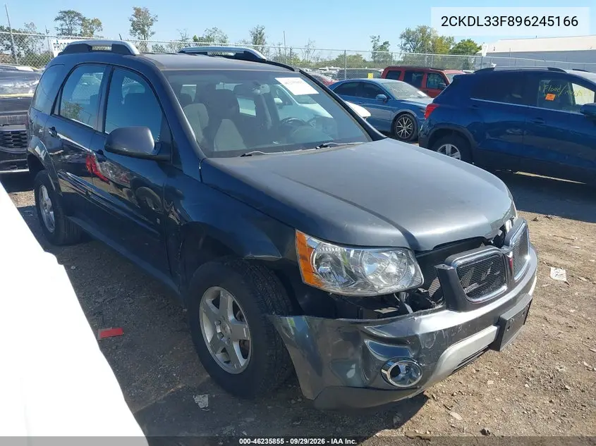 PONTIAC TORRENT 2009, VIN 2CKDL33F896245166