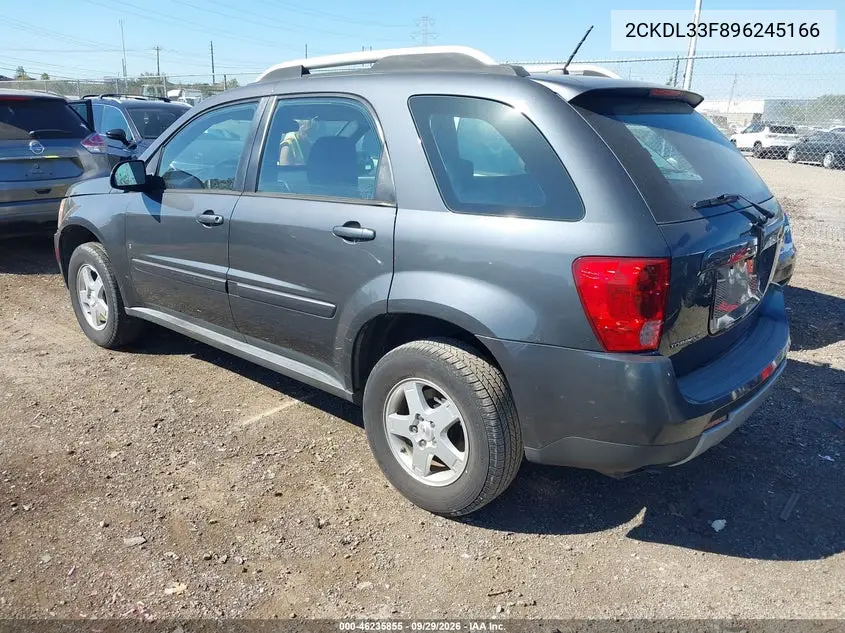 2009 PONTIAC TORRENT VIN 2CKDL33F896245166 — фото 3