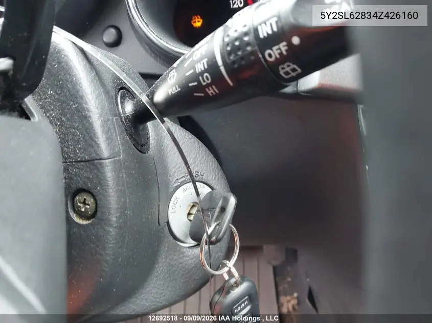 2004 PONTIAC VIBE VIN 5Y2SL62834Z426160 — фото 11