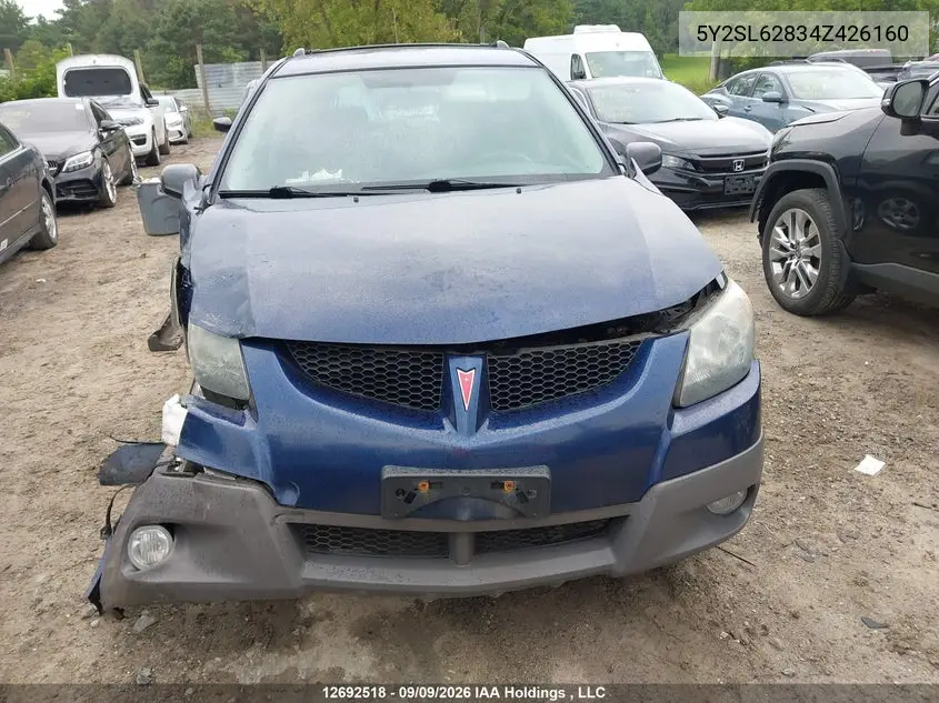 2004 PONTIAC VIBE VIN 5Y2SL62834Z426160 — фото 13