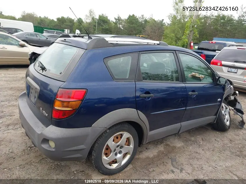 2004 PONTIAC VIBE VIN 5Y2SL62834Z426160 — фото 14