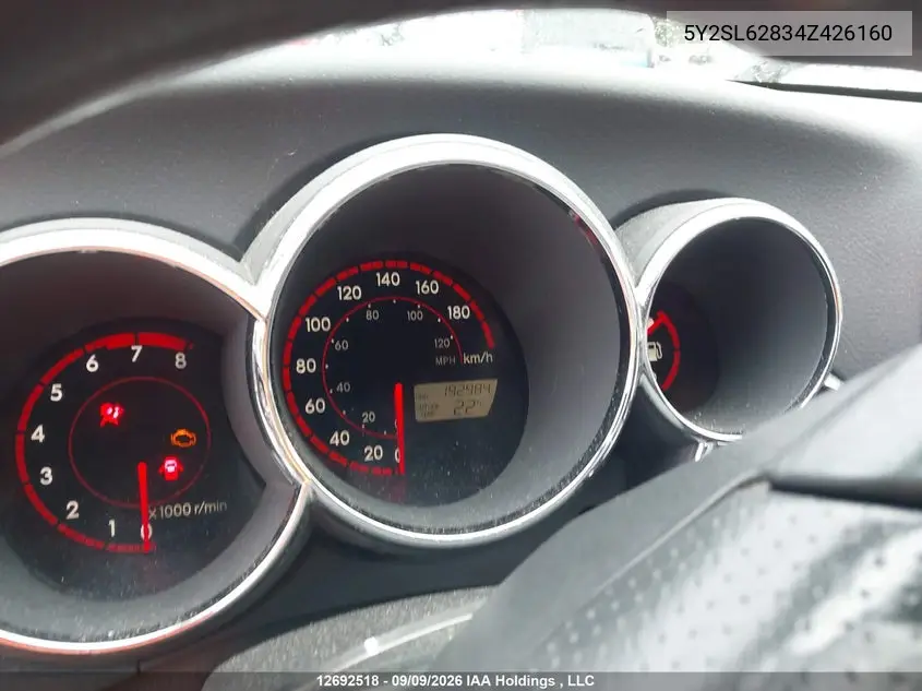 2004 PONTIAC VIBE VIN 5Y2SL62834Z426160 — фото 7