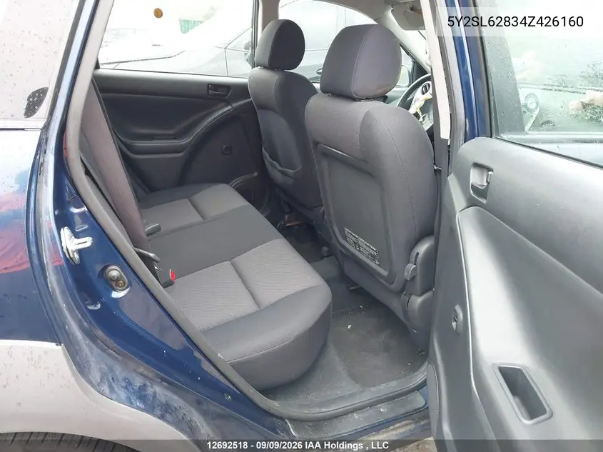 2004 PONTIAC VIBE VIN 5Y2SL62834Z426160 — фото 8