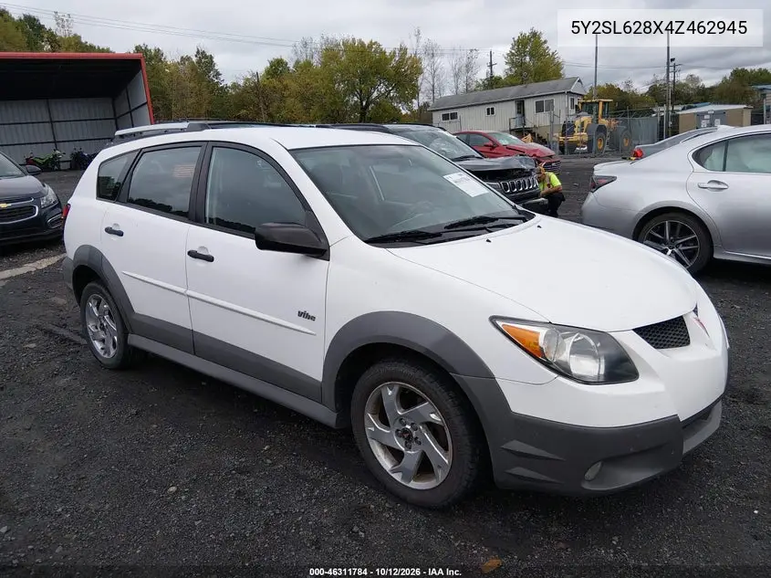 PONTIAC VIBE 2004, VIN 5Y2SL628X4Z462945
