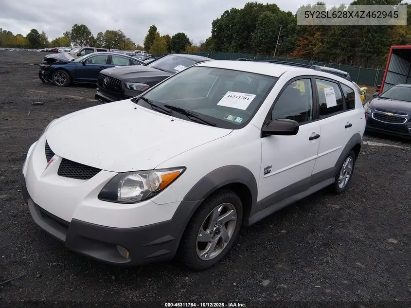 2004 PONTIAC VIBE VIN 5Y2SL628X4Z462945 — фото 2