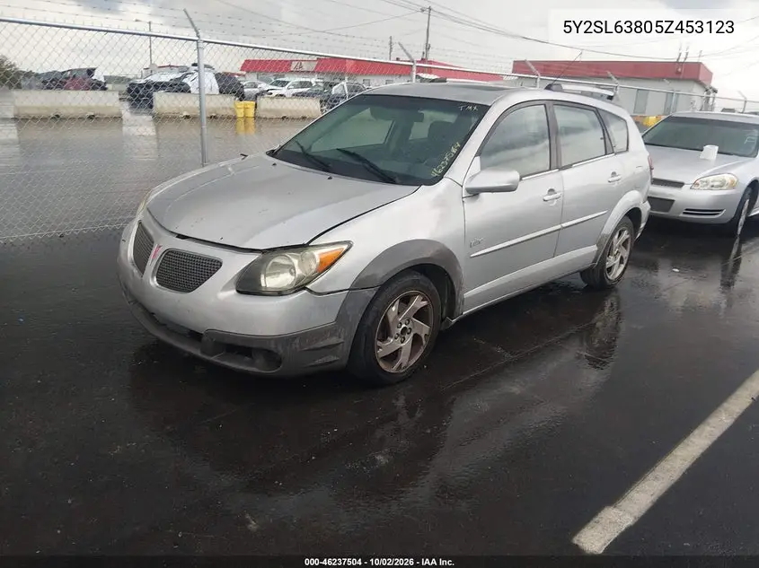 2005 PONTIAC VIBE VIN 5Y2SL63805Z453123 — фото 2