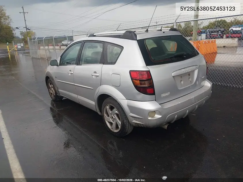 2005 PONTIAC VIBE VIN 5Y2SL63805Z453123 — фото 3