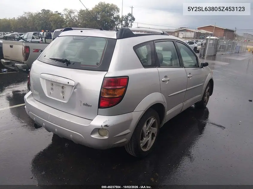 2005 PONTIAC VIBE VIN 5Y2SL63805Z453123 — фото 4