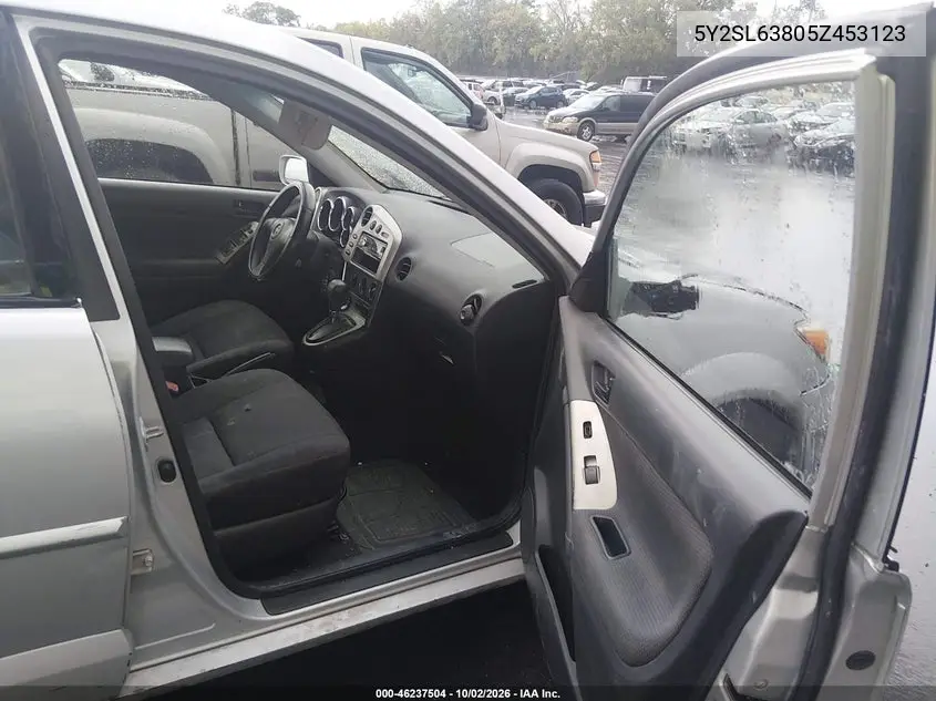 2005 PONTIAC VIBE VIN 5Y2SL63805Z453123 — фото 5