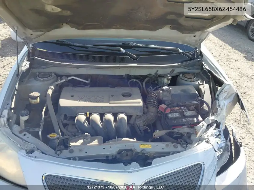 2006 PONTIAC VIBE VIN 5Y2SL658X6Z454486 — фото 10