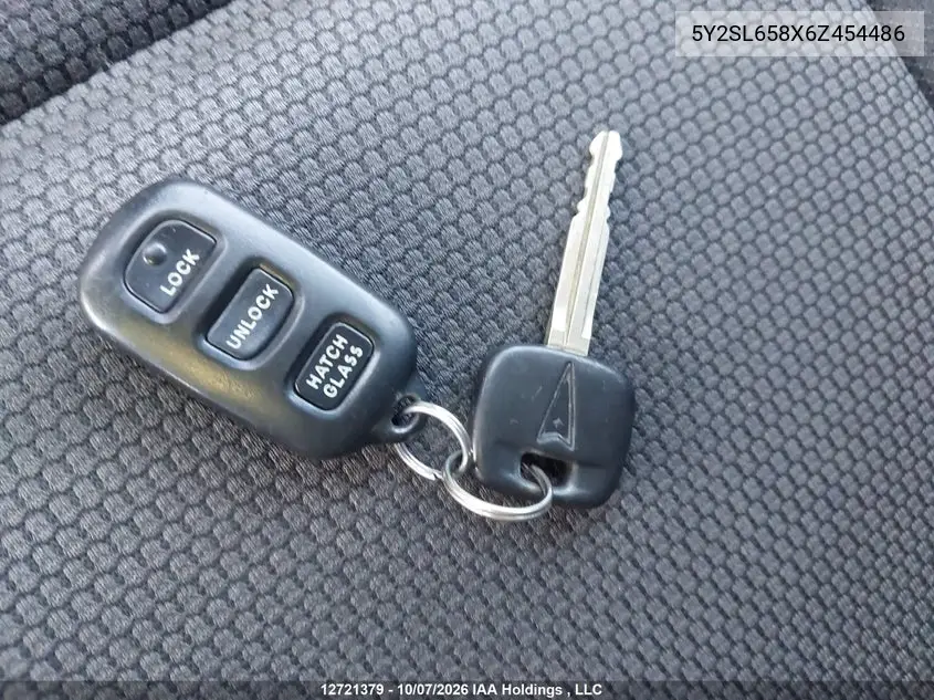 2006 PONTIAC VIBE VIN 5Y2SL658X6Z454486 — фото 11