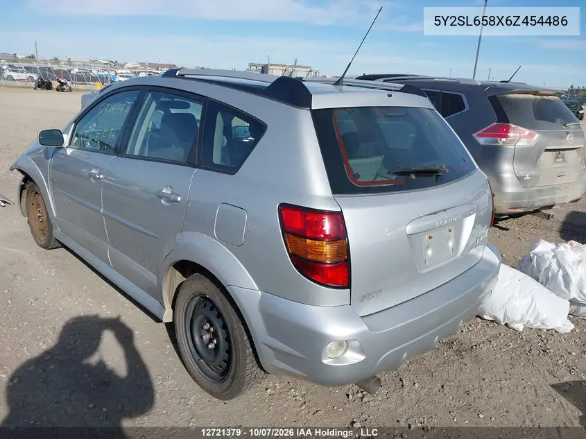 2006 PONTIAC VIBE VIN 5Y2SL658X6Z454486 — фото 3