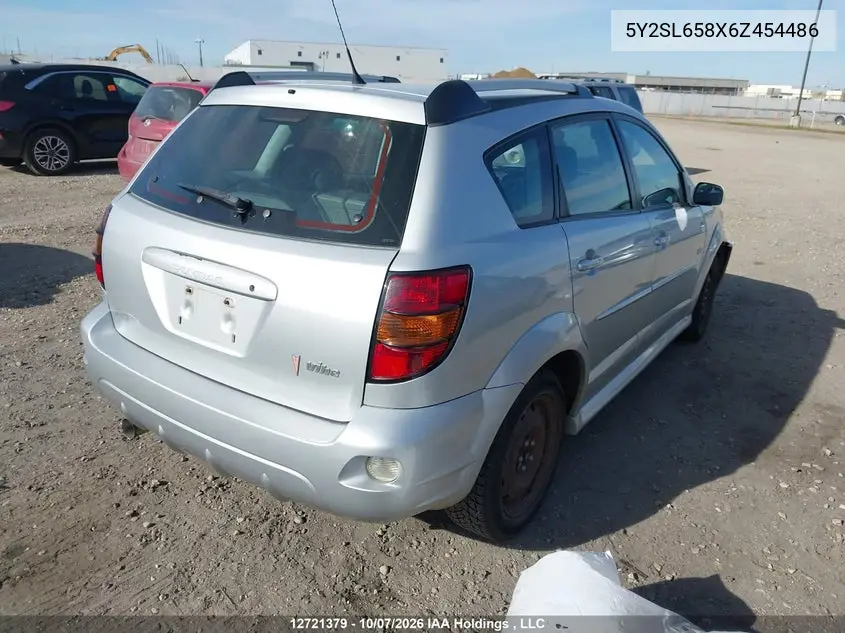2006 PONTIAC VIBE VIN 5Y2SL658X6Z454486 — фото 4