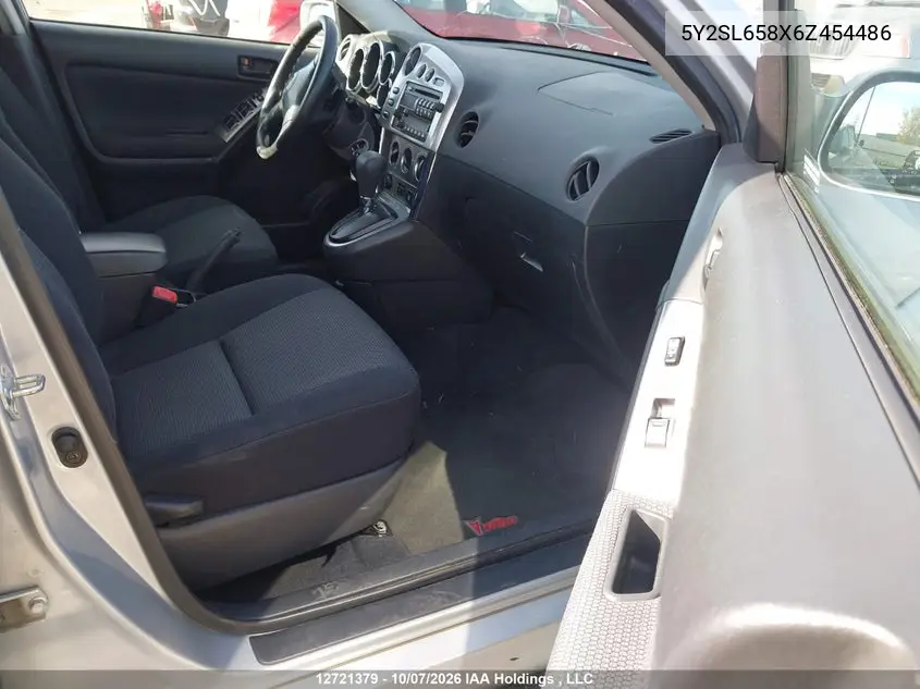 2006 PONTIAC VIBE VIN 5Y2SL658X6Z454486 — фото 5