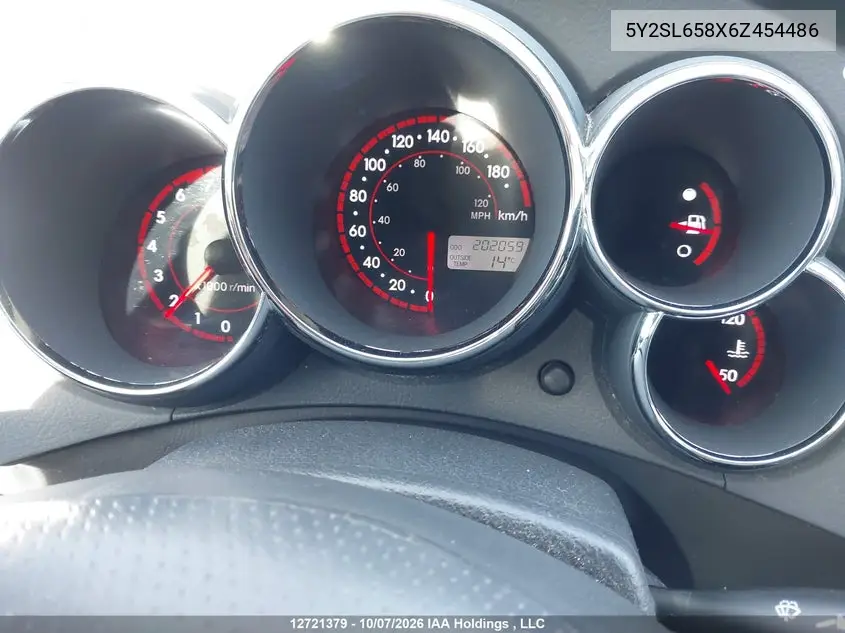 2006 PONTIAC VIBE VIN 5Y2SL658X6Z454486 — фото 7