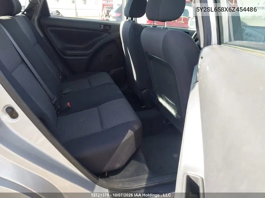 2006 PONTIAC VIBE VIN 5Y2SL658X6Z454486 — фото 8