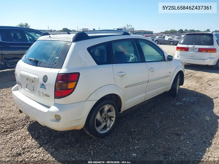 2006 PONTIAC VIBE VIN 5Y2SL65846Z437361 — фото 4