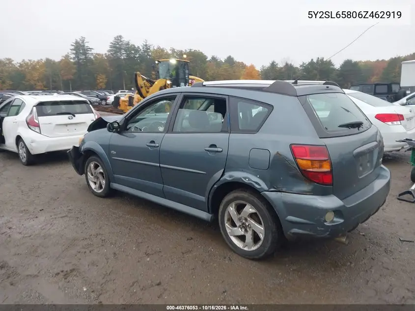 2006 PONTIAC VIBE VIN 5Y2SL65806Z462919 — фото 3